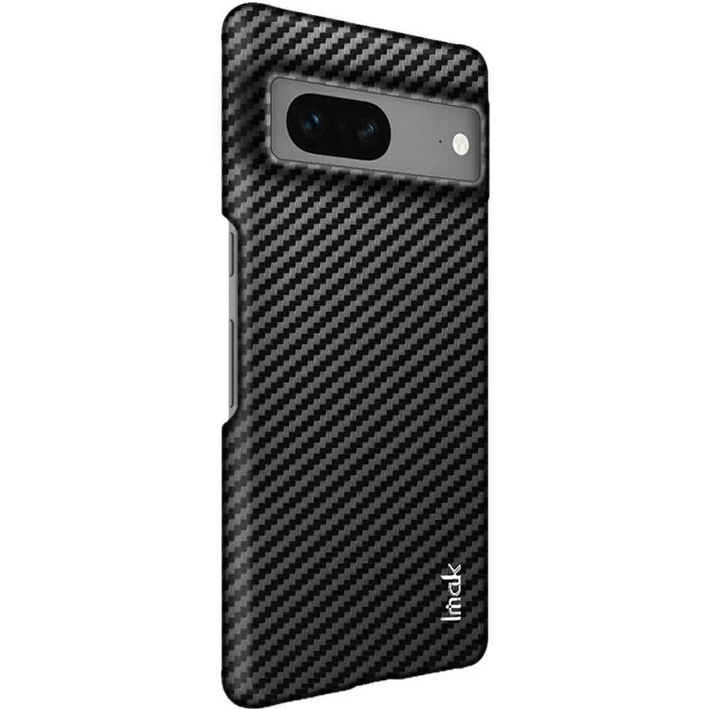 IMAK Ruiyi Series for Google Pixel 7 5G Carbon Fiber Texture PU Leather Coated PC Case Scratch-resistant Cell Phone Cover - 5
