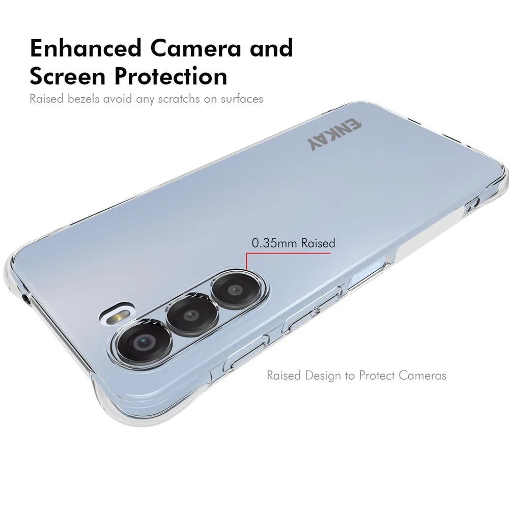 ENKAY HAT PRINCE For ZTE nubia S 5G Clear Phone Case   Shockproof Anti-slip TPU Cover - Transparent - 3