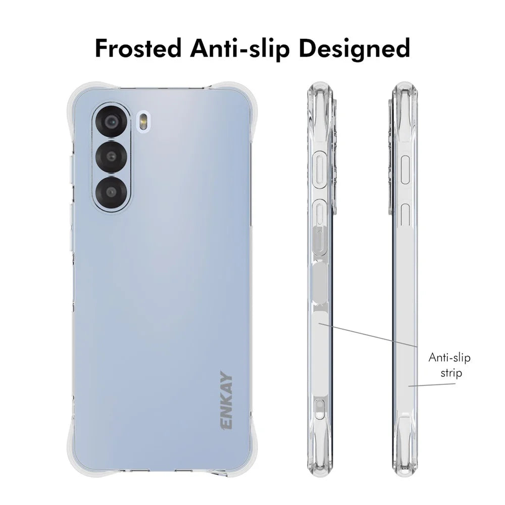 ENKAY HAT PRINCE For ZTE nubia S 5G Clear Phone Case   Shockproof Anti-slip TPU Cover - Transparent - 4