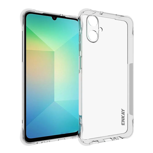 ENKAY HAT PRINCE For Samsung Galaxy A06 5G Clear Phone Case   Shockproof Anti-slip TPU Cover - Transparent - 1