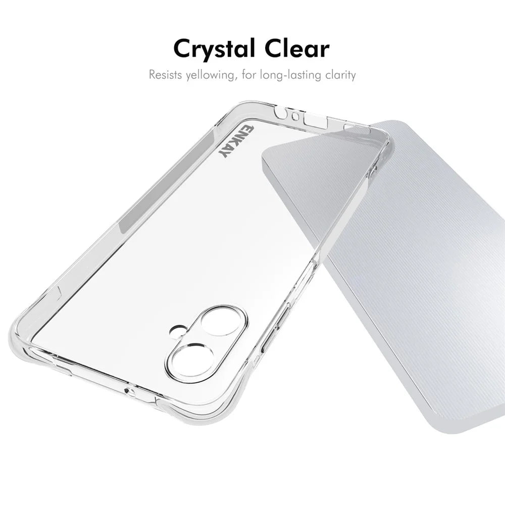 ENKAY HAT PRINCE For Samsung Galaxy A06 5G Clear Phone Case   Shockproof Anti-slip TPU Cover - Transparent - 5