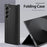 DUX DUCIS For Samsung Galaxy Z Fold7 5G Case  Bril Series Leather+PC Phone Cover with Stand - Black - 3