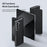 DUX DUCIS For Samsung Galaxy Z Fold7 5G Case  Bril Series Leather+PC Phone Cover with Stand - Black - 5