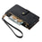For Google Pixel 9a Case RFID Blocking Zipper Pocket Leather Wallet Phone Cover with Strap - Black - 4