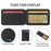 For iPhone 15 Magnetic Case BETOPNICE RFID Blocking Leather Phone Back Cover with Detachable Card Bag - Black - 2