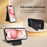 For iPhone 15 Magnetic Case BETOPNICE RFID Blocking Leather Phone Back Cover with Detachable Card Bag - Black - 3