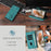 For Samsung Galaxy A54 5G Case Imprinted Feather PU Leather Wallet Phone Cover with Wrist Strap - Green - 4
