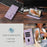 For Samsung Galaxy S25+ / S24+ Case Imprinted Feather PU Leather Wallet Phone Cover with Wrist Strap - Purple - 4