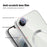 For iPhone 17e / 16e Case Compatible with MagSafe TPU + PC Mobile Cover with Card Bag - Grey - 7