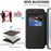 For Samsung Galaxy S25 Edge Magnetic Case RFID Blocking Leather Phone Cover - Black - 3