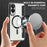 For Samsung Galaxy S25 Edge Magnetic Case RFID Blocking Leather Phone Cover - Black - 5