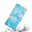 For Samsung Galaxy S25 Edge Case 3D Creative Pattern PU Leather Stand Phone Cover - Blue Butterfly - 4