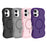 For iPhone 16 Plus Case Compatible with MagSafe TPU + PC Phone Back Cover Skin Touch Wave Shape - Grey - 7
