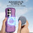 For Samsung Galaxy S24 Ultra Magnetic Case TPU + PC Phone Back Cover Skin Touch Wave Shape - Pink - 2