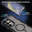 For Samsung Galaxy S24 Ultra Magnetic Case TPU + PC Phone Back Cover Skin Touch Wave Shape - Pink - 4