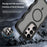 For Samsung Galaxy S24 Ultra Magnetic Case TPU + PC Phone Back Cover Skin Touch Wave Shape - Pink - 5