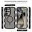 For Samsung Galaxy S24 Ultra Magnetic Case TPU + PC Phone Back Cover Skin Touch Wave Shape - Pink - 6