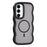 For Samsung Galaxy S25+  /  S24+ Magnetic Case TPU + PC Phone Back Cover Skin Touch Wave Shape - Black - 1