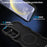 For Samsung Galaxy S25+  /  S24+ Magnetic Case TPU + PC Phone Back Cover Skin Touch Wave Shape - Black - 3