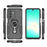 For Samsung Galaxy A26 5G Case Rotatable Ring Kickstand PC + TPU Shockproof Phone Cover - Black - 4