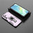 For Samsung Galaxy A25 5G (Global) (161.0mm) Case Rotatable Ring Kickstand PC + TPU Shockproof Phone Cover - Purple - 5