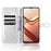 For Doogee Note 58 Pro  /  Note 58 Wallet Case Dot Pattern Imprint PU Leather Phone Cover - Silver - 2