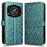 For Cubot A30 Wallet Case Dot Pattern Imprint PU Leather Phone Cover - Green - 1