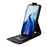 For Cubot A30 Stand Case Magnetic Clasp Vertical Flip Leather Phone Cover with Card Holder - Black - 3