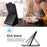 For Cubot A30 Stand Case Magnetic Clasp Vertical Flip Leather Phone Cover with Card Holder - Black - 6