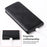 For Cubot A30 Stand Case Magnetic Clasp Vertical Flip Leather Phone Cover with Card Holder - Black - 7
