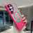 For Samsung Galaxy S24 Ultra Magnetic Case Mirror Surface TPU + PC Shockproof Phone Cover - Rose - 1