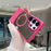 For Samsung Galaxy S24 Ultra Magnetic Case Mirror Surface TPU + PC Shockproof Phone Cover - Rose - 2
