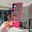 For Samsung Galaxy S24 Ultra Magnetic Case Mirror Surface TPU + PC Shockproof Phone Cover - Rose - 7