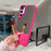 For Samsung Galaxy A16 4G / 5G Case Mirror Surface TPU + PC Shockproof Phone with Metal Lens Frame - Rose - 5