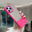 For iPhone 16 Pro Max Case Mirror Surface TPU + PC Shockproof Phone with Metal Lens Frame - Rose - 1