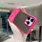 For iPhone 16 Pro Max Case Mirror Surface TPU + PC Shockproof Phone with Metal Lens Frame - Rose - 4