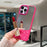For iPhone 16 Pro Max Case Mirror Surface TPU + PC Shockproof Phone with Metal Lens Frame - Rose - 6
