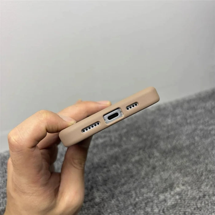 For iPhone 16 Magnetic Case with Kickstand Drop Proof PC + TPU Phone Back Cover - Grey - 5