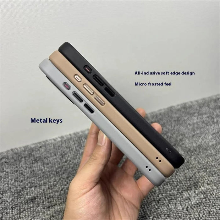For iPhone 16 Plus Magnetic Case with Kickstand Drop Proof PC + TPU Phone Back Cover - Grey - 4