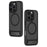 For iPhone 16 Pro Max Magnetic Case with Kickstand Drop Proof PC + TPU Phone Back Cover - Black - 2