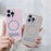 For iPhone 16 Pro Max Magnetic Case with Kickstand Glitter TPU + Acrylic Phone Back Cover - Purple - 4