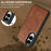 LC.IMEEKE L5 For Samsung Galaxy S25 Edge Magnetic Phone Case Leather Back Cover with Detachable Card Holder - Brown - 6