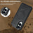 LC.IMEEKE For Samsung Galaxy S25 Edge Magnetic Case Leather + TPU Back Cover - Black - 6