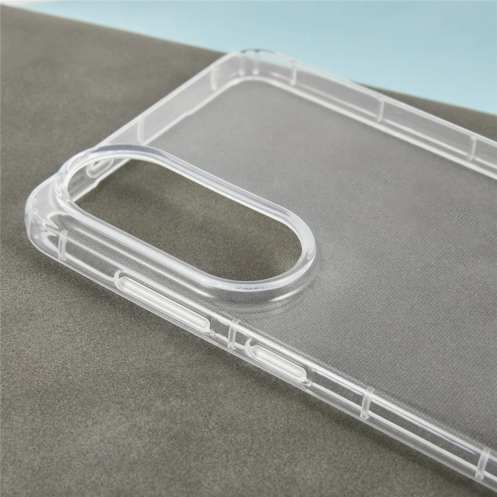 For Samsung Galaxy S25 Edge Case Transparent TPU Phone Back Cover Airbag Protection - 6