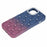 For iPhone 15 Case Rhinestone Decor Rubberized TPU Phone Cover - Sapphire + Wine Red - 3