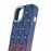 For iPhone 15 Case Rhinestone Decor Rubberized TPU Phone Cover - Sapphire + Wine Red - 5