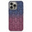 For iPhone 14 Pro Case Rhinestone Decor Rubberized TPU Phone Cover - Sapphire + Wine Red - 1