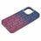 For iPhone 15 Pro Max Case Rhinestone Decor Rubberized TPU Phone Cover - Sapphire + Wine Red - 3
