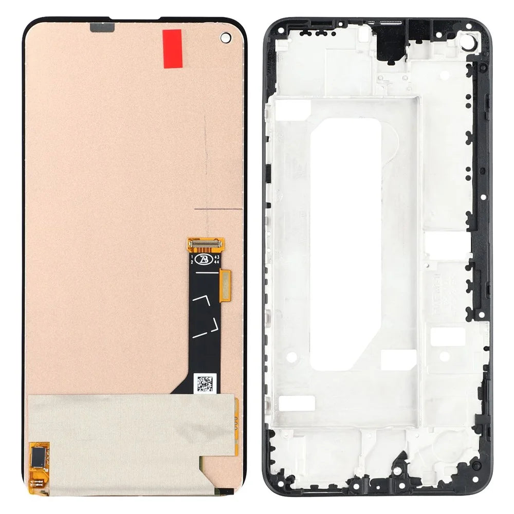 For Google Pixel 4a 5G GD1YQ, G025I, G025E, G025H, G6QU3 Grade C LCD Screen and Digitizer Assembly + Frame Part (TFT) (Without Logo) - 1