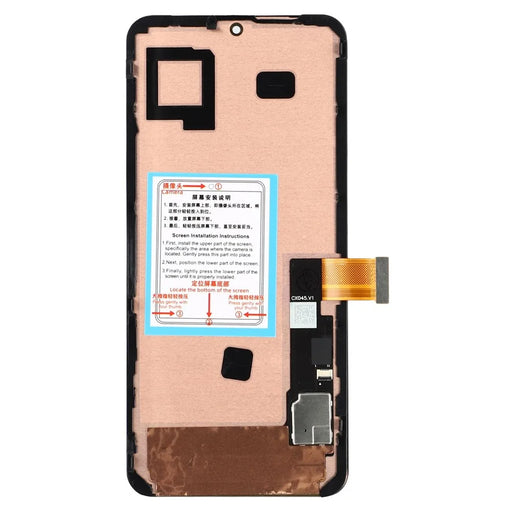 For Google Pixel 8 GKWS6, G9BQD (Middle Lens Hole) Grade C OLED Screen and Digitizer Assembly + Frame (Without Logo) - 2